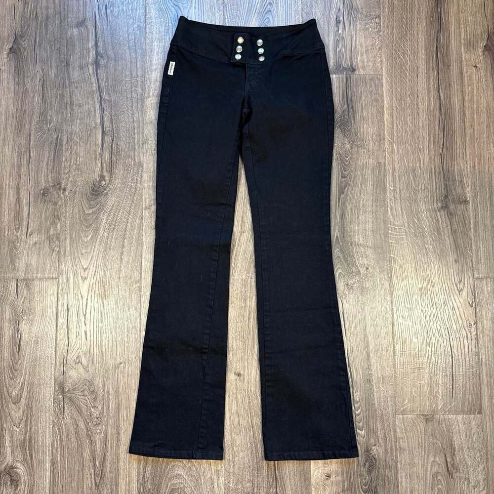 Hammer Jeans Y2K Bootcut Flare Pants Size 5 Black - Picture 2 of 8